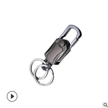 新款指尖陀螺钥匙扣带开瓶器三合一多功能钥匙圈男士腰挂钥匙包图3