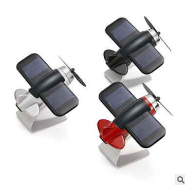 太阳能飞机模型摆件创意车载仿真飞机合金装饰品汽车内饰品图3