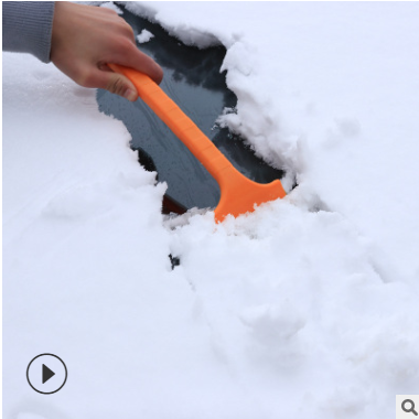 汽车除冰铲 冬季雪铲87G带包装牛筋刮板 opp长柄雪安全应急除雪铲