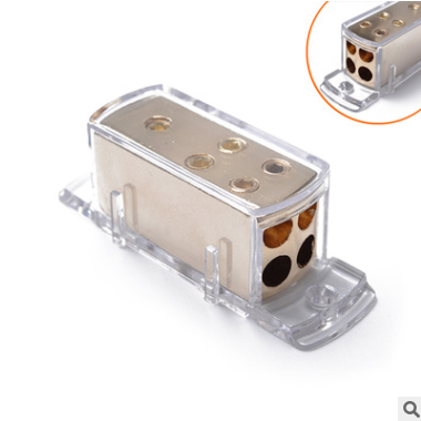 跨境优品汽车音响改装 4路接地连接器 4GA8GA 4路分线器特价批发图2