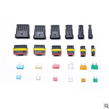 汽车连接器组合工具盒+保险丝-HID配件改装套装-氙气灯维修14套装图3