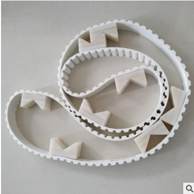 厂家直销 聚氨酯同步带AT20挡板传动带 白色环形同步带 工业皮带图2