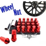 50mm轮胎螺丝 改装螺丝 轮胎螺母 防盗螺丝 红色RAYS轮毂螺丝