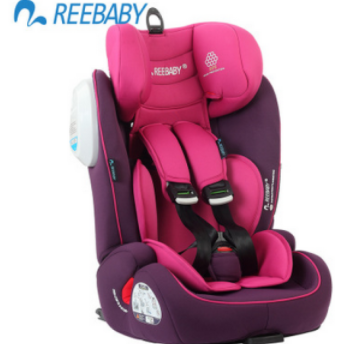 968汽车儿童安全座椅isofix接口 9月-12岁 reebaby3C认证 紫色