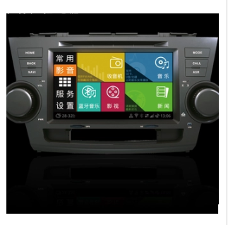 TCL 康钛 安卓 广汽丰田汉兰达8寸高清 DVD导航仪一体机图2