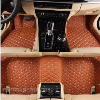 批发汽车脚垫厂家 生产爱马仕纹皮革大全包围汽车脚垫图3