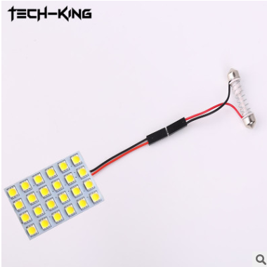 供应高亮汽车LED改装阅读灯5050车顶灯室内灯后备箱24SMD房灯图3
