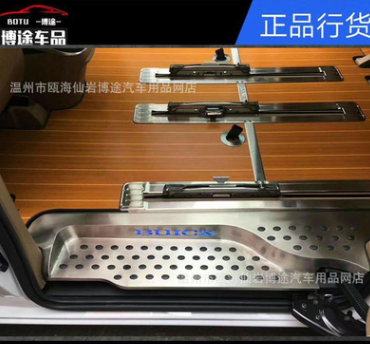 17-19款别克GL8门槛条立体踏板迎宾踏板28T不锈钢全包踏板改装图2