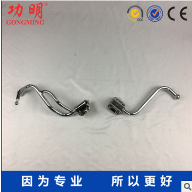 专业厂家 电镀产品小卡货车 倒车镜支架和镜杆 弯管加工图3
