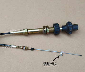 手动微调定位手油门拉线改装机械设备柴油机自锁控制旋转手油门线图2