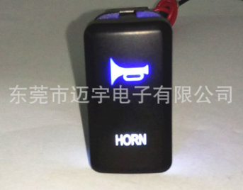 双色灯大丰田改装开关 本田/欧歌汽车改装雾灯开关 39.5*20.8MM图3