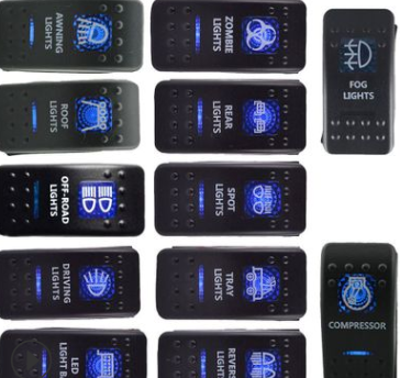 工厂大量热销：船型开关 翘板开关 车船控制台开关 LED多色 MP图2