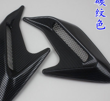 汽车鲨鱼腮仿真出风口侧风口引擎盖装饰进风口假风口车贴改装用品图3
