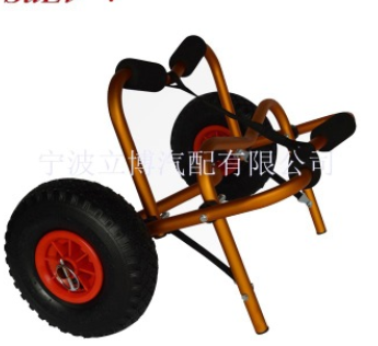 源头工厂加厚铝合金可折叠沙滩拖车 独木舟拖车图2