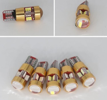 亚马逊摩托汽车LED T10-3014-27SMD高亮恒流解码 示宽灯W5W 小灯图3