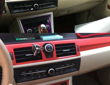 荣威550改装内饰专用碳纤维装饰贴纸550中控台档位方向盘成型贴膜图3