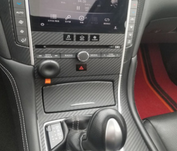 英菲尼迪Q50L中控碳纤维 改装防刮车贴 G25EX25内饰贴膜 个性贴纸图3