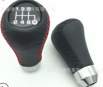 跨境供应 汽车改装通用5 6速排档头 档把头 换挡手球 皮革波棍头图2