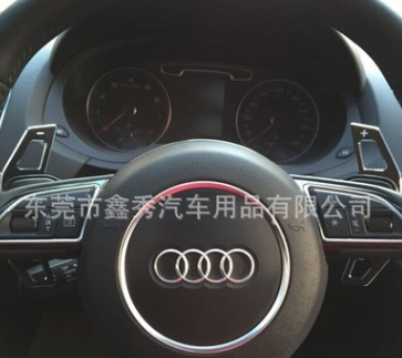 奥迪A3/A4L/A5/A6L/A8/Q3/Q5/Q7/S5/TT方向盘铝合金换挡拨片改装图2