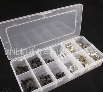 60PCS适用于大众奥迪通用发动机护板铝钉铝钉座 金属盒装卡扣图2