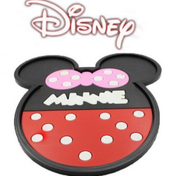 创意卡通可爱米奇车载汽车防滑垫车用车内车用手机米妮防滑垫图3