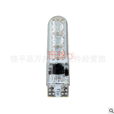 t10rgb示宽灯硅胶5050-6SMD汽车LED 七彩带遥控RGB小灯牌照图3