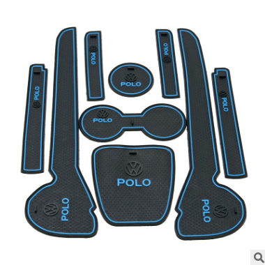 厂家直销大众POLO门槽垫 汽车防滑垫水杯垫扶手箱波罗汽车扶手垫图3