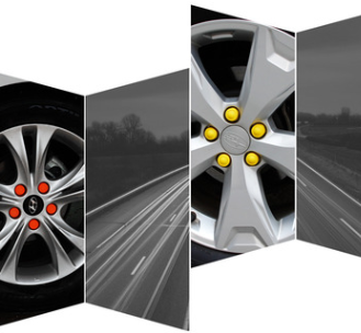 专用于汽车轮毂保护帽 汽车轮胎螺丝帽 车载防尘防锈保护盖图3