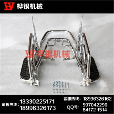 豪爵FW110 侧翻大货架 脚踏板 货架尾 载重货架摩托车后货架批发1图3
