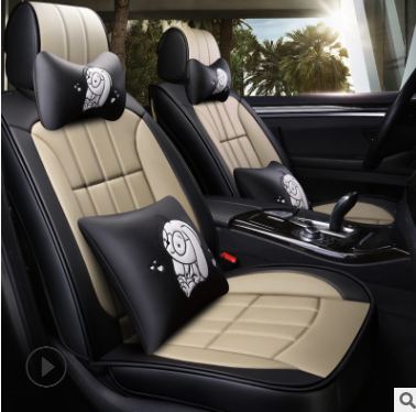 汽车坐垫新品科鲁兹汽车用品帝豪GL英朗捷达座垫套5D立体皮革批发