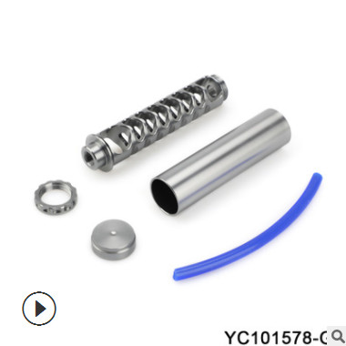 跨境热销爆款汽车改装配件螺旋单核7075铝制燃油滤清器带配件图3