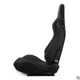 厂家直销改装可拆卸赛车座椅黑色PVC麂皮绒单调双滑 通用可调节
