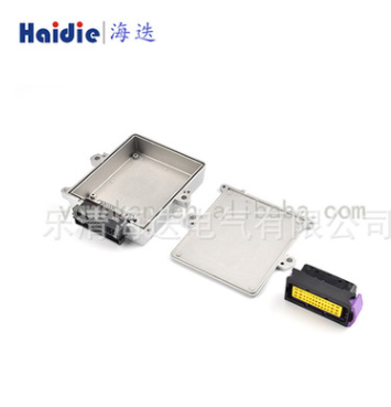 48线ECU全铝铝盒双控铝壳 PCB板端针座插头 油改气外壳图2