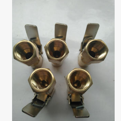 全铜夹子打气嘴，压把打气嘴，胎压枪头，汽车气门嘴充气转换接头图3