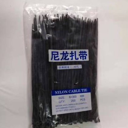 自锁式尼龙扎带8*300塑料环保绑扎线5*250 5*200黑色汽车线束扎图3