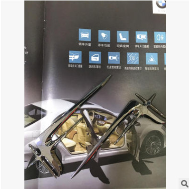 奔驰 新C级加长版 标志车标C180L C200L C300L 改装装饰车贴 侧标图2