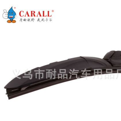 CARALL多功能汽车雨刮器 三段式卡尔通用无骨雨刮片U型卡扣雨刷器图1