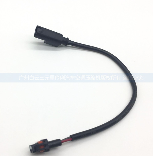 适用于宝马奔驰双插线束198MM汽车配件连接器对接插/空调压缩机图2