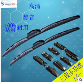 八合一无骨通用雨刷片 三段凯美瑞多功能雨刮器专用胶条厂家批发图3