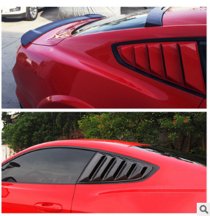 跨境热销汽车配件改装侧面进气面板车窗侧风口适用于野马图2