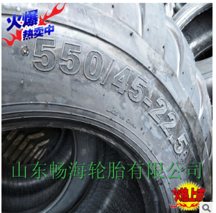 库恩凯斯打捆机轮胎550/45-22.5克拉斯纽荷兰宽基拖车轮胎钢圈图2