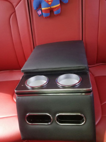 汽车后排扶手箱通用便携式后排座椅中央储物箱改装汽车手扶箱内饰图2