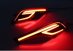 17-18款本田CRV贯穿尾灯LED刹车流光转向灯改装CRV后杠灯防追尾灯图3