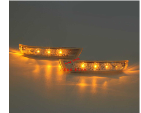 适用现代圣达菲Santa Fe维拉克斯 IX55倒车镜后视镜转向灯信号灯图2