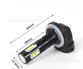 工厂直销 汽车LED雾灯 881 880 50W 10灯 LED防雾灯 CREE前照灯图2