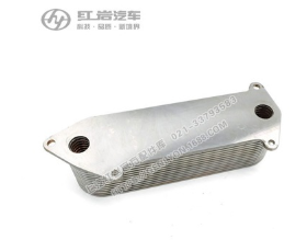 红岩新金刚杰狮上柴E系列发动机原厂机油冷却器热交换器 官网正品图2