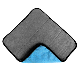 45*38实惠型珊瑚绒双层洗车毛巾 去污吸水干湿两用多功能车用毛巾图3