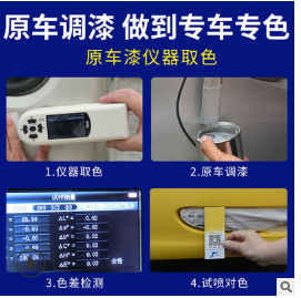 点缤汽车划痕修复补漆笔凯美瑞 汉兰达 逸致白银色自喷漆修复套装图2
