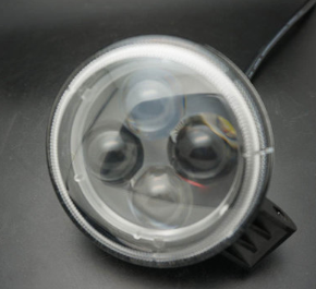 高亮度led 大车头灯前照灯工程车批发 4珠圆 车灯图2