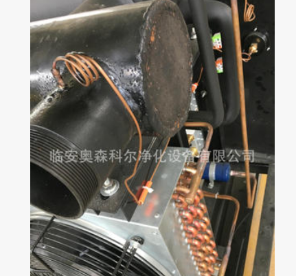 厂家直销：定做各款蒸发器预冷器冷干机配件铜管铝翅片材质散热器图3